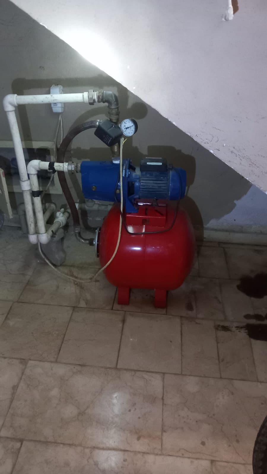 Su Motoru ve Genleştirme Tankı Kurulumu